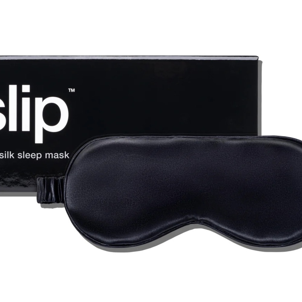 NWT! Slip Black Silk Sleep Mask